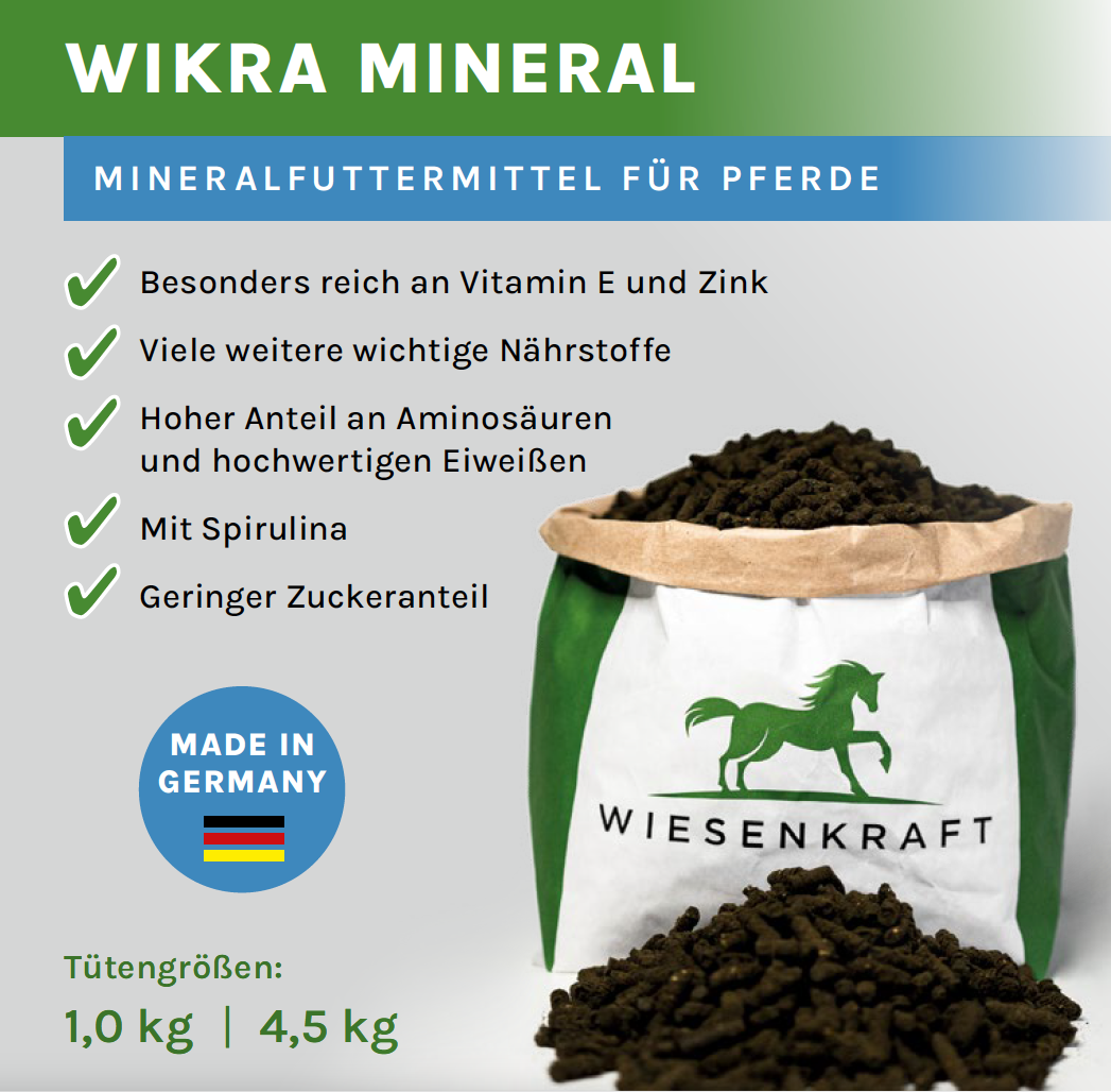 Wikra Mineral – Pellets mit Zink, Vitamin E und Spirulina