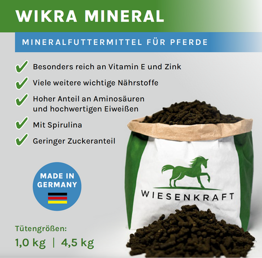 Wikra Mineral – Pellets mit Zink, Vitamin E und Spirulina