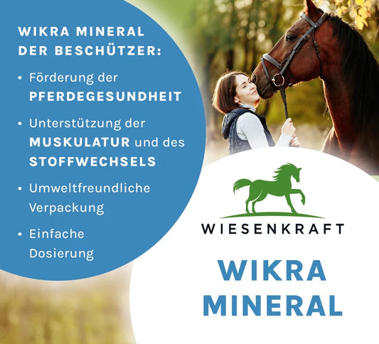 Wikra Mineral – natürliches Mineralfutter für Pferde, getreidefrei