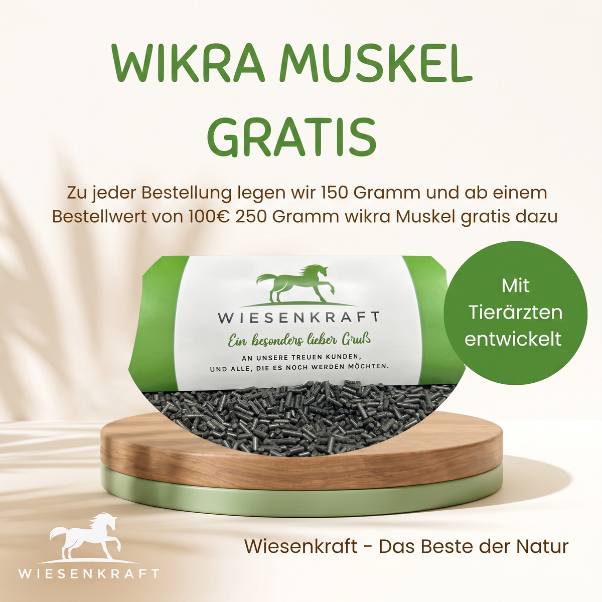 Wikra Muskel – Ergänzungsfutter für den Muskelaufbau bei Pferden